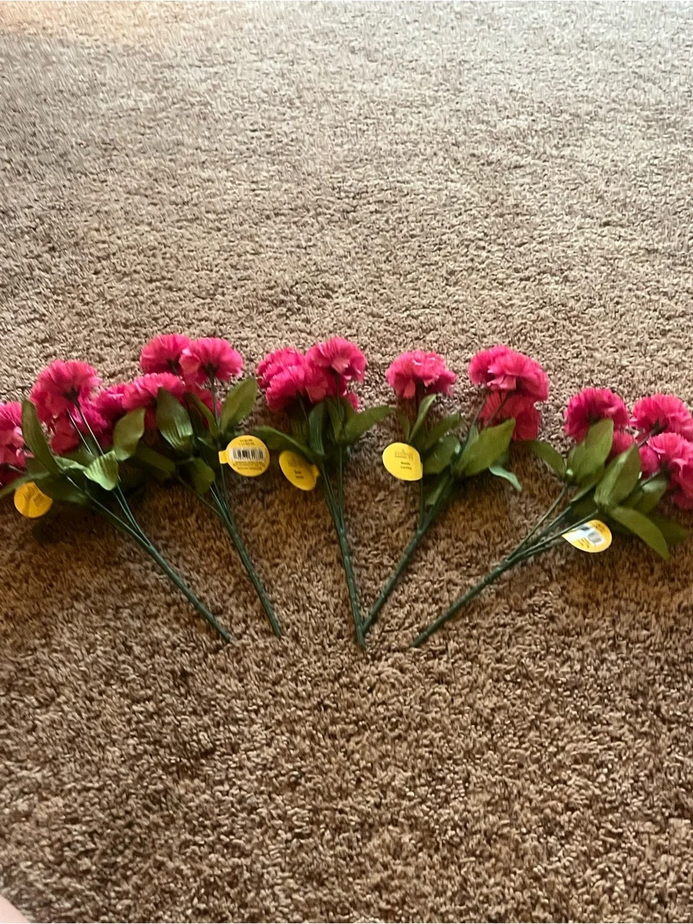 Ashland Summer Pink flower picks.  Each pick contains 5 pink flowers